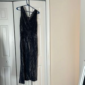 Brand new velvet dress- silvery bluish grayish